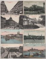 BUDAPEST - 37 db RÉGI város képeslap, főleg postatiszta, szép állapotban / 37 pre-1945 town-view pos...