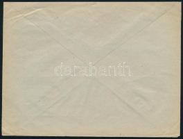 1945 (1. díjszabás) Levél kézi kék cenzúra felirattal "VÖRÖSKERESZT SZOLGÁLAT DÍJMENTES"