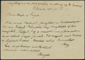 1946 (27. díjszabás) Távolsági levél 2000 ezer AP bérmentesítéssel Békéscsabáról Budapestre