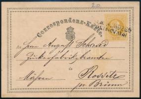 1870 Pusztafödémes "2. SZ.M.K. MOZGÓ POSTAHIVATAL"