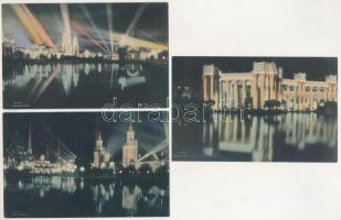 San Francisco (California), Panama-Pacific International Exposition 1915. - 3 db RÉGI képeslap a kiá...
