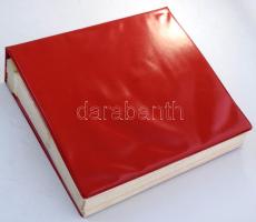 42 db berakólap csavaros albumfedélben, tokkal