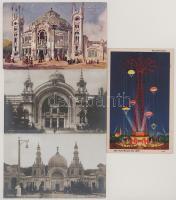 8 db RÉGI képeslap nemzetközi kiállításokról: Milano 1906, Torino 1911, New York 1939 / 8 pre-1945 postcards of international exhibitions: Milano 1906, Torino 1911, New York 1939