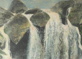 Patay László (1931-2002): Kiáltás (cím nélkül), 1984. Olaj, farost, jelezve jobbra lent. Dekoratív f...