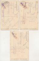 5 db RÉGI olasz művészlap: G. Nanni lapok / 5 pre-1945 Italian art postcards, signed by G. Nanni