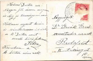 1917 Nagymegyer, Velky Meder, Calovo; Gőzmalom, Anna henger-műmalom. Haladás nyomda kiadása / steam ...