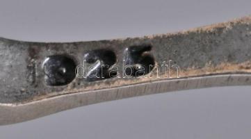 Ezüst (Ag) fülbevalópár markazittal, jelzett, h: 3 cm, bruttó: 8,78 g