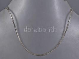 Ezüst (Ag) kövekkel kirakott kígyó nyaklánc, h: 36 cm, bruttó: 5,5 g