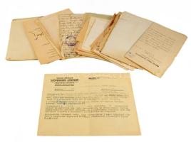 ca 1860-1949 vegyes igazoló okmányok. vasúti, iskolai, stb