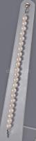 Tenyésztett gyöngy karkötő ezüst kapoccsal, h: 18 cm