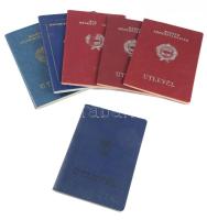 cs 1970-2000 6 db magyar útlevél
