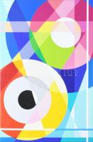 Havasi Emőke (1965-): "Solar fields", 2025. Akril, vászon, jelzett a hátoldalán, 60×40 cm.