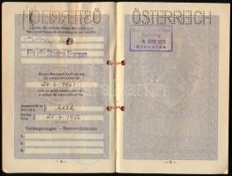 1956 Osztrák útlevél / Austrian passport