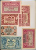 Rendkívül tartalmas 95db-os korona-pengő bankjegy tétel, közte sok ritka kiadás vagy ritkán előfordu...