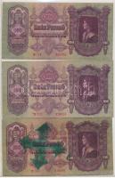 Rendkívül tartalmas 95db-os korona-pengő bankjegy tétel, közte sok ritka kiadás vagy ritkán előfordu...