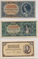 Rendkívül tartalmas 95db-os korona-pengő bankjegy tétel, közte sok ritka kiadás vagy ritkán előfordu...