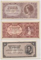 Rendkívül tartalmas 95db-os korona-pengő bankjegy tétel, közte sok ritka kiadás vagy ritkán előfordu...