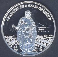 DN "Nemzetünk nagyjai-II. Rákóczi Ferenc" Ag emlékérem 10,37g T:PP