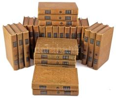 Magyar írók arany könyvtára 1-21., 23-28. kötetek (27 db). Bp., 1908-1909, Franklin-Társulat / Grill Károly. Kiadói egészvászon-kötés, vegyes állapotban.