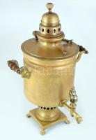 Orosz réz szamovár. XIX. sz. vége, számmal jelzett. 55 cm