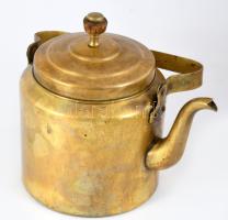 Teáskanna réz. XIX. sz. vége, 28x25 cm
