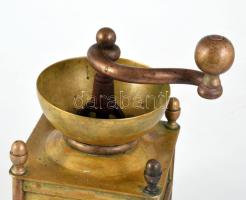 Masszív réz tekerős kávédaráló 23 cm