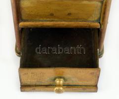 Masszív réz tekerős kávédaráló 23 cm