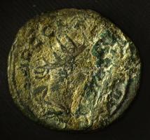 Római Birodalom / Antiochia / II. Claudius Gothicus 268-270. AE Antoninianus (3,87g) T:F patina Roman Empire / Antioch / Claudius II Gothicus 268-270. AE Antoninianus "IMP C CLAVDIVS AVG / FIDE-S AVG - Z" Mercury standing left with purse and cauduceus (3,87g) C:F patina RIC V 207