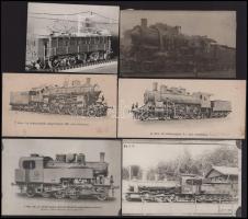 ca 1910-1960 5 db lokomotív fotó, mozdony fotó 9x14 cm ig / 5 photos of locomotives