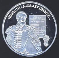 DN "Nemzetünk nagyjai-Kossuth Lajos" Ag emlékérem 10,37g T:PP