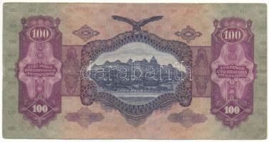 1930. 100P "E 952 022747" hamis horogkeresztes felülbélyegzéssel T:F