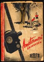 1940 HAFA árjegyzék / HAFA amatőrmozi árjegyzék. Bp., Tolnai-ny., 188+36p. A borító Toncz Tibor munkája. Kiadói papírkötés, sérült borítóval, az első és az utolsó lap foltos, sérült.