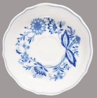 Tirschenreuth hagymamintás 6 darab csésze alátéttel, jelzett, hibátlan, d: 14 cm