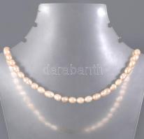 Tenyésztett gyöngy nyaklánc, h: 45 cm