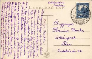 1932 Orosháza, Grossmann Emil italmérése, Kőbányai Polgári Sörraktár teherautója hordóban szállított...