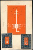 1934 LEHE alkalmi képes levelezőlap, rajta LEHE blokk, alkalmi bélyegzés és levélzárók, luxus minősé...