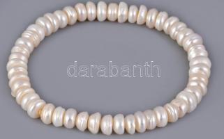 Tenyésztett gyöngy karkötő, h: 20 cm