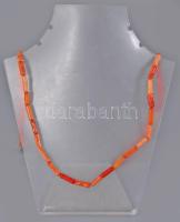 Korall nyaklánc, h: 63 cm