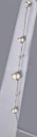 Ezüst (Ag) karkötő, jelzett, h: 16 cm, bruttó: 3,6 g