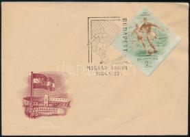 1954.05.23. Alkalmi boríték "MAGYAR-ANGOL 1954.V.23." bélyegzéssel