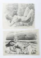 Erotikus ex libris gyűjtemény 50 db magyar és külföldi, sok jelzett, sok háború előtti klf technikák...