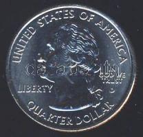 USA 2001. 1/4$ Ag "New York 1788 - Szabadságszobor" T:BU 5,66g, bélelt kapszulában