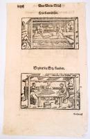 1544 Fémmegmunkálás 4 db képet ábrázoló lap Sebastian Münster Cosmologia c. munkájából. Fametszet. L...