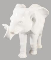 Herendi nagyméretű elefánt figura, jelzett, hibátlan, 36x24 cm. Ritka!