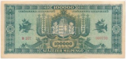 1946. 100.000MP alacsony "B 207 000738" sorszámmal T:XF,VF
Adamo P30