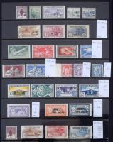 Franciaország gondosan kezelt és tárolt postatiszta gyűjtemény 1900-1960 45 db A4 méretű Hagner bera...