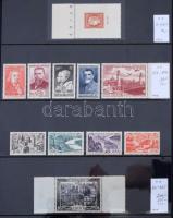 Franciaország gondosan kezelt és tárolt postatiszta gyűjtemény 1900-1960 45 db A4 méretű Hagner bera...