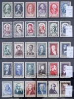 Franciaország gondosan kezelt és tárolt postatiszta gyűjtemény 1900-1960 45 db A4 méretű Hagner bera...