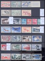 Franciaország gondosan kezelt és tárolt postatiszta gyűjtemény 1900-1960 45 db A4 méretű Hagner bera...