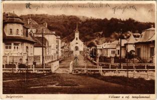 Salgótarján, Villasor a református templommal (EK)